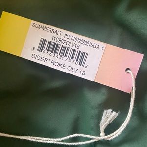 Olive size 18 NWT Summersalt Sidestroke one piece swimsuit